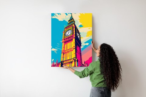 Plakat Kolorowy Big Ben Ilustracja