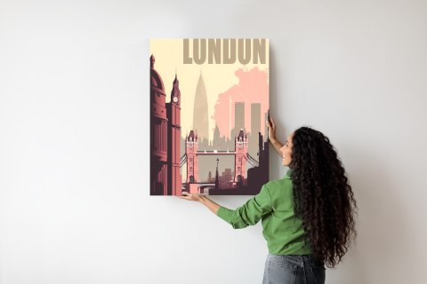 Plakat Londyn W Stylu Retro Ilustracja