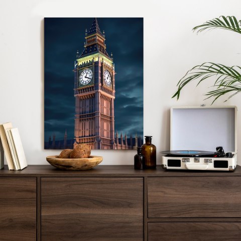 Plakat Londyński Big Ben Nocą