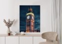 Plakat Londyński Big Ben Nocą