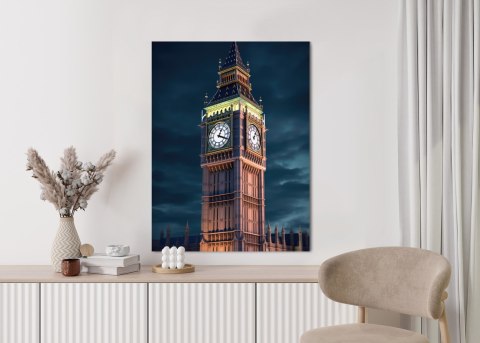 Plakat Londyński Big Ben Nocą