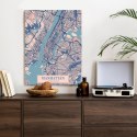 Plakat Mapa Manhattanu Nowy Jork W Stylu Vintage