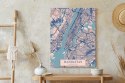 Plakat Mapa Manhattanu Nowy Jork W Stylu Vintage