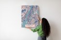 Plakat Mapa Manhattanu Nowy Jork W Stylu Vintage