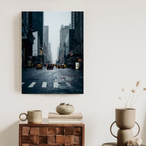 Plakat Mglisty Nowy Jork O Poranku