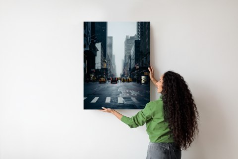 Plakat Mglisty Nowy Jork O Poranku