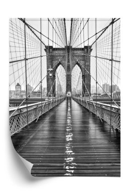 Plakat Most Brookliński W Czarno Białych Barwach