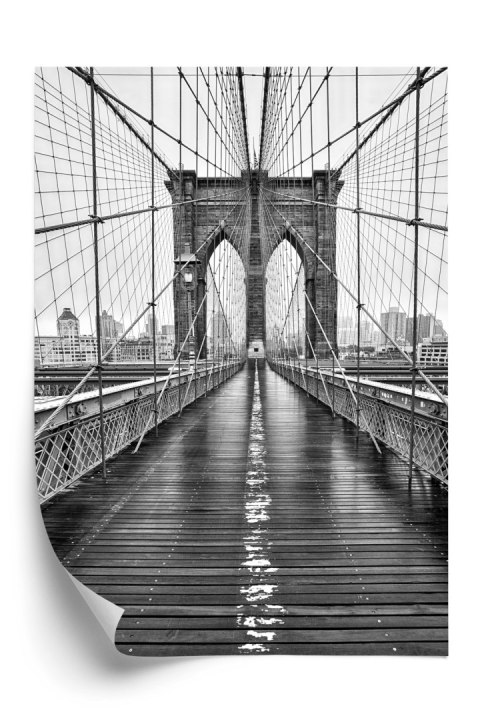 Plakat Most Brookliński W Czarno Białych Barwach