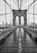 Plakat Most Brookliński W Czarno Białych Barwach