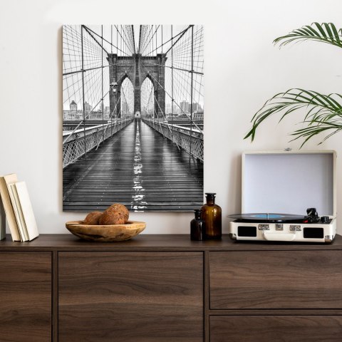 Plakat Most Brookliński W Czarno Białych Barwach