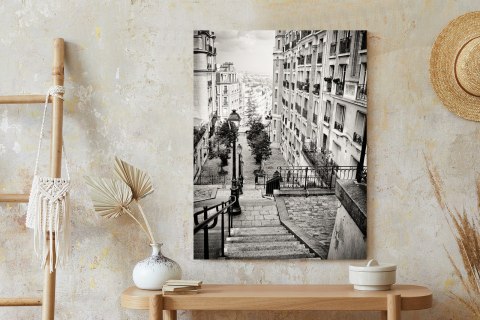 Plakat Niesamowite Ulice Paryża - Fotografia Czarno-Biała