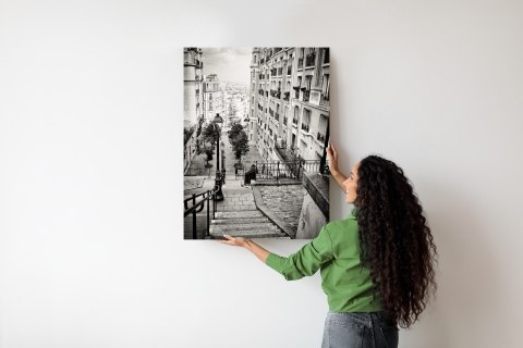 Plakat Niesamowite Ulice Paryża - Fotografia Czarno-Biała