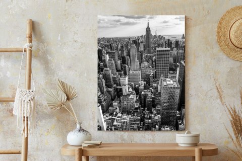Plakat Nowy Jork Czarno Biały Widok Na Wieżowce