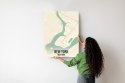 Plakat Nowy Jork Mapa W Stylu Retro