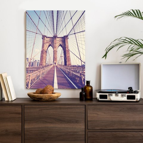 Plakat Nyc Brooklyn Bridge W Stylu Retro
