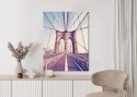 Plakat Nyc Brooklyn Bridge W Stylu Retro