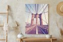 Plakat Nyc Brooklyn Bridge W Stylu Retro
