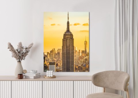 Plakat Nyc Top Of The Rock O Zachodzie Słońca