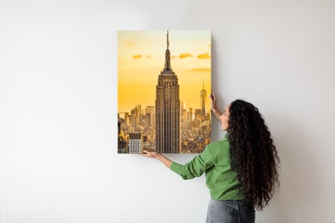 Plakat Nyc Top Of The Rock O Zachodzie Słońca