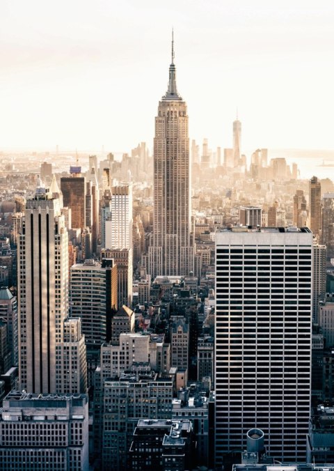 Plakat Nyc Widok Na Wieżowce O Poranku