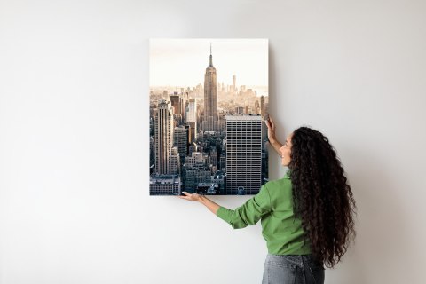 Plakat Nyc Widok Na Wieżowce O Poranku