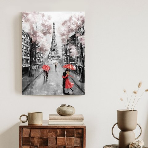 Plakat Spacer Po Polach Elizejskich W Deszczowy Dzień