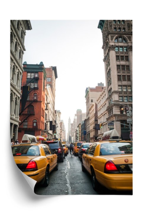 Plakat Taksówki Na Ulicy Soho Nowy Jork