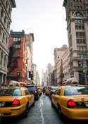 Plakat Taksówki Na Ulicy Soho Nowy Jork