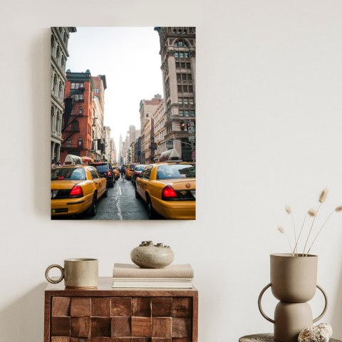 Plakat Taksówki Na Ulicy Soho Nowy Jork