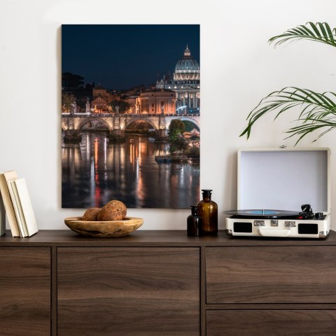 Plakat Tiber Most I Kopuła Watykanu