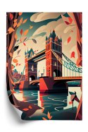 Plakat Tower Bridge Abstrakcyjna Ilustracja