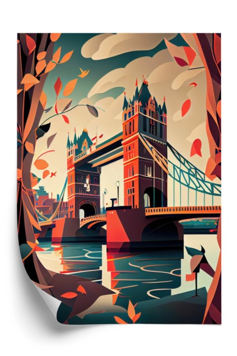 Plakat Tower Bridge Abstrakcyjna Ilustracja