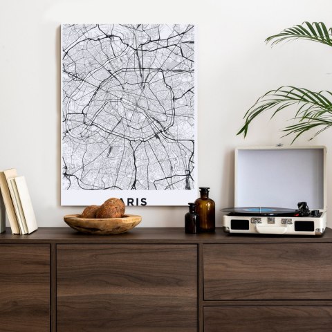 Plakat Ulice Paryża Z Lotu Ptaka - Plan