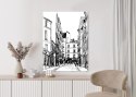 Plakat Uliczka Przy Montmartre W Paryżu - Szkic