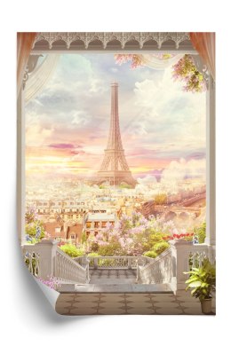 Plakat Widok Z Tarasu Na Malowniczy Paryż