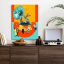 Plakat Wielokolorowy Kolaż Pop-Art