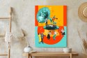 Plakat Wielokolorowy Kolaż Pop-Art