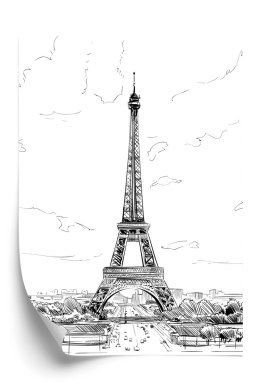Plakat Wieża Eiffla - Szkic