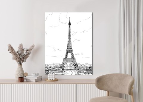 Plakat Wieża Eiffla - Szkic