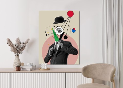 Plakat Wszechobecny Umysł - Kolaż Inspirowany Sztuką Nowoczesną