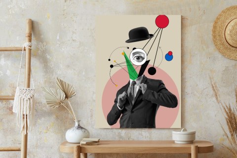 Plakat Wszechobecny Umysł - Kolaż Inspirowany Sztuką Nowoczesną