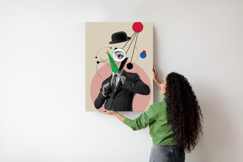 Plakat Wszechobecny Umysł - Kolaż Inspirowany Sztuką Nowoczesną