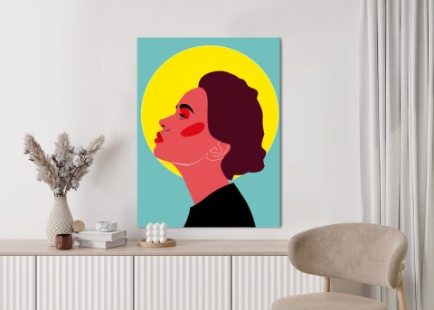 Plakat Zamyślona Kobieta Pop Art W Stylu Retro