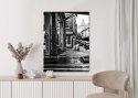 Plakat Czarno Biała Architektura Na Ulicy W Barcelonie