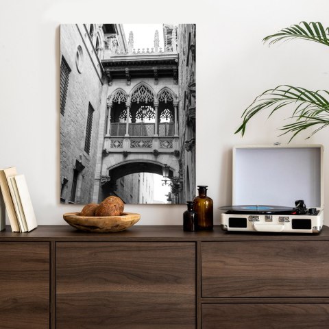 Plakat Czarno Biała Dzielnica Gotycka W Barcelonie