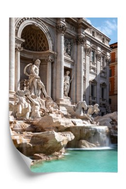 Plakat Fontanna Di Trevi Z Turkusową Wodą