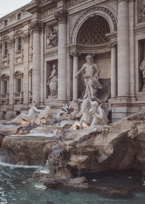 Plakat Fontanna W Rione Trevi Rzym