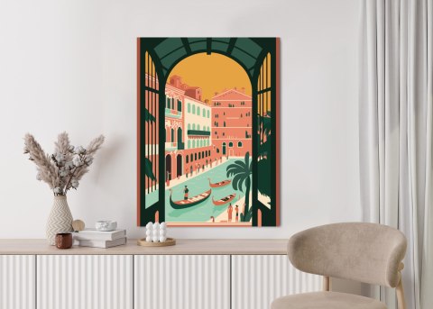 Plakat Gondole Na Weneckim Canal Grande