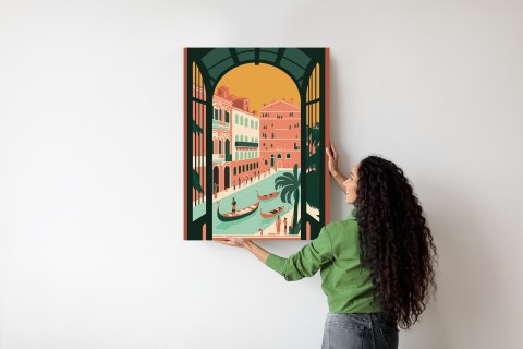 Plakat Gondole Na Weneckim Canal Grande