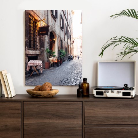 Plakat Klimatyczna Uliczka W Rzymie Z Kawiarnią